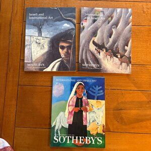SOTHEBY'S Auction Catalog (Set of 3): International and Israeli Art, 1999/2000